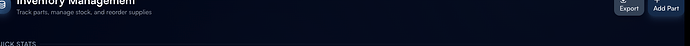 Step 2: Quick Stats — Total Value, Low Stock, Out of Stock, Pending Orders