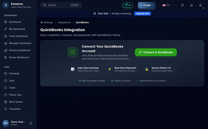 Step 1: Open the Integrations Page