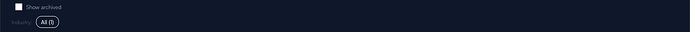 Step 3: Search bar, category filter, status tabs