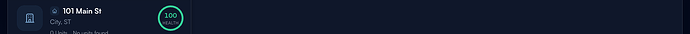 Step 4: Property card — address, type, status, owner link