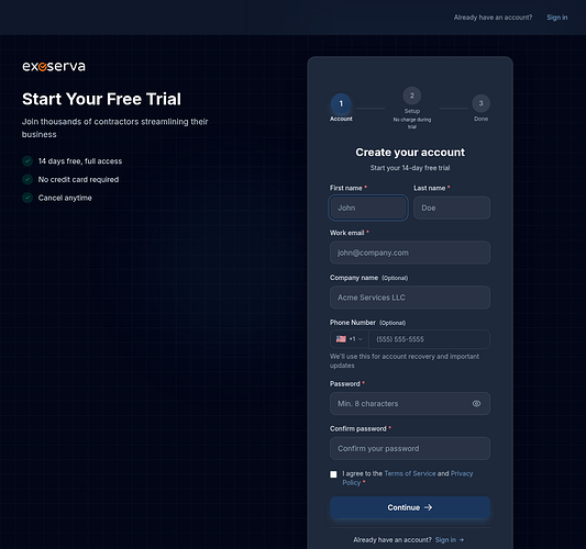 Step 2: Click "Start Your Free 14-Day Trial"
