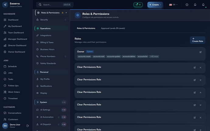 Step 1: Navigate to Roles and Permissions