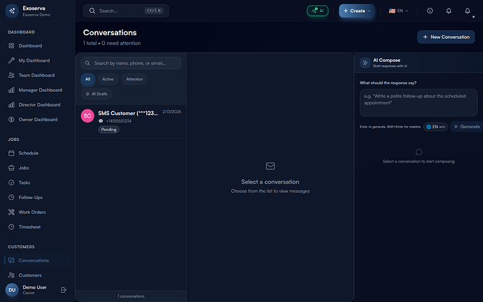 Step 2: Select and Read a Conversation
