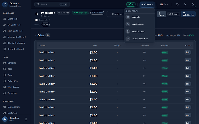Step 2: Browse Service Categories