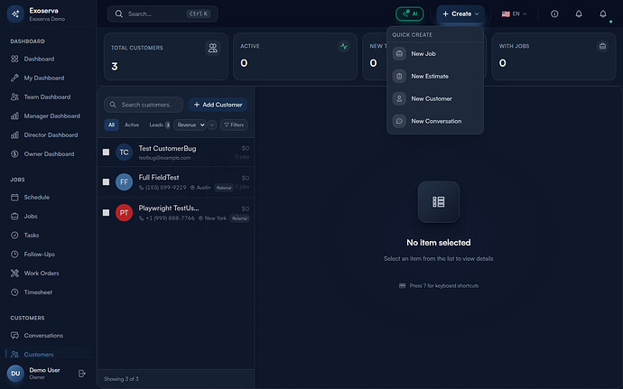 Step 2: Search and Filter Customers