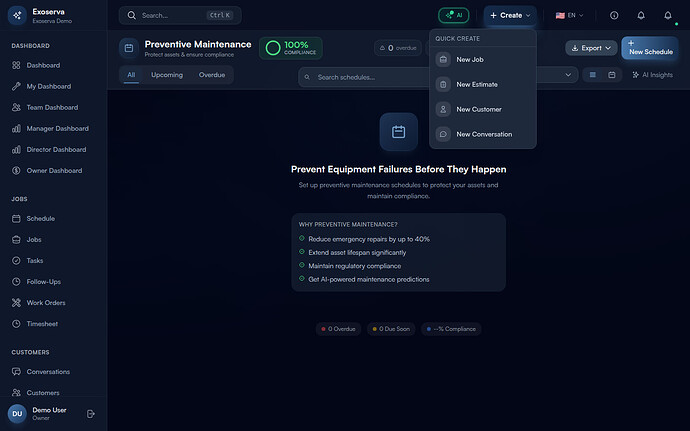 Step 2: Create a New Schedule