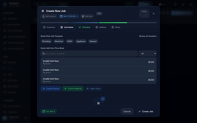Step 3: Select a Customer