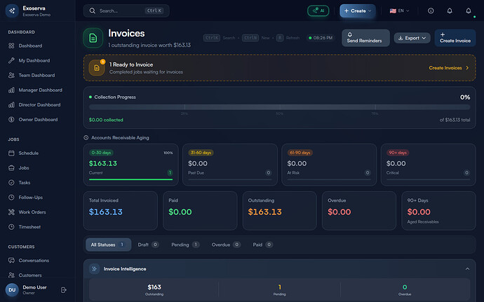 Step 1: Navigate to the Invoices Page