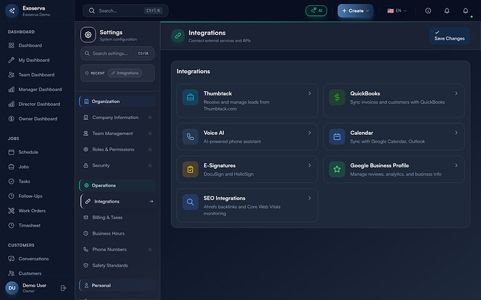 Step 1: Navigate to Integrations