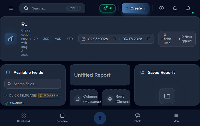Step 1: Navigate to Report Builder