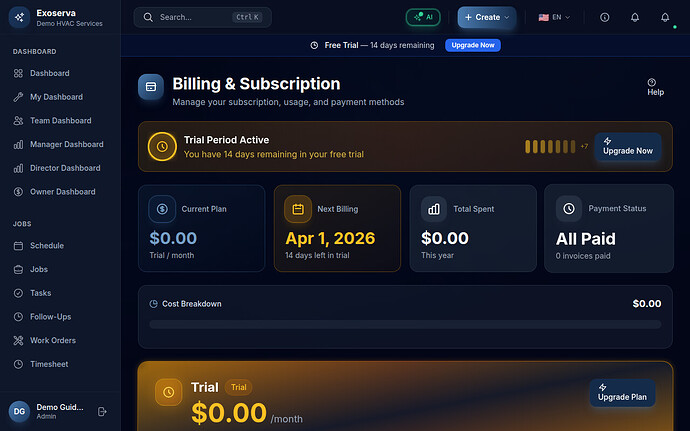 Step 1: Navigate to the Billing Page